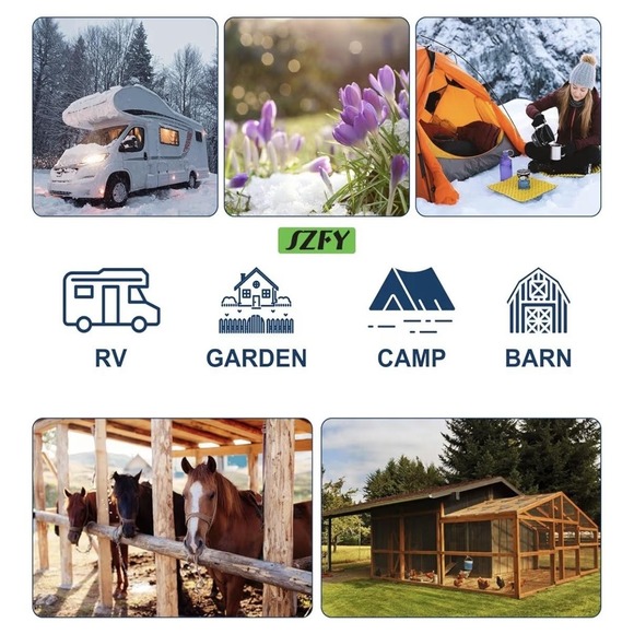 SZFY Heated RV Water Hose 25FT Cold Weather 120V Drinking Safe 3/4 GHT - Picture 7 of 11